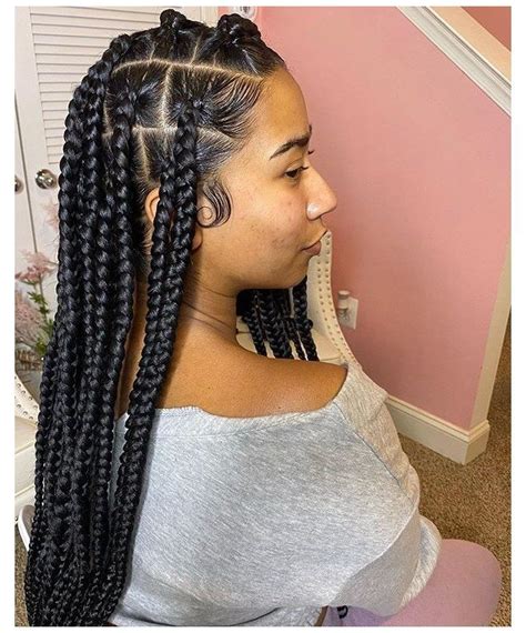 The Best 30 Jumbo Knotless Big Box Braids With Beads Learnmediagates