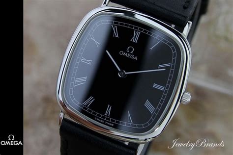 AUTHENTIC MENS SWISS OMEGA DEVILLE SQUARE DRESS WATCH ...
