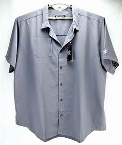 Under Armour Mens Shirt Gray Heat Gear Fit Short Sleeve Size 4xl