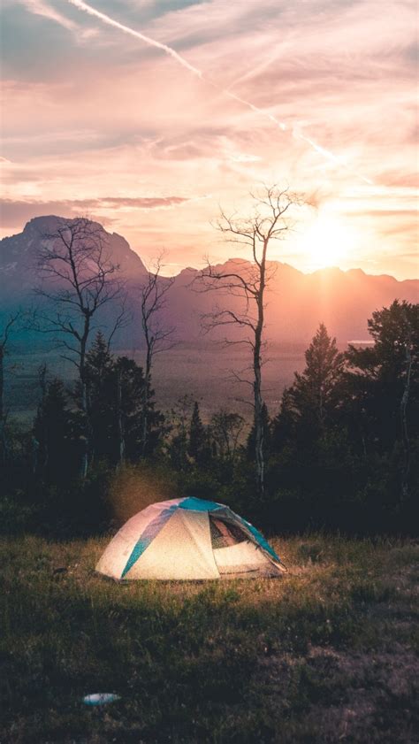640x1136 Tent Camping Landscape Iphone 55c5sse Ipod Touch
