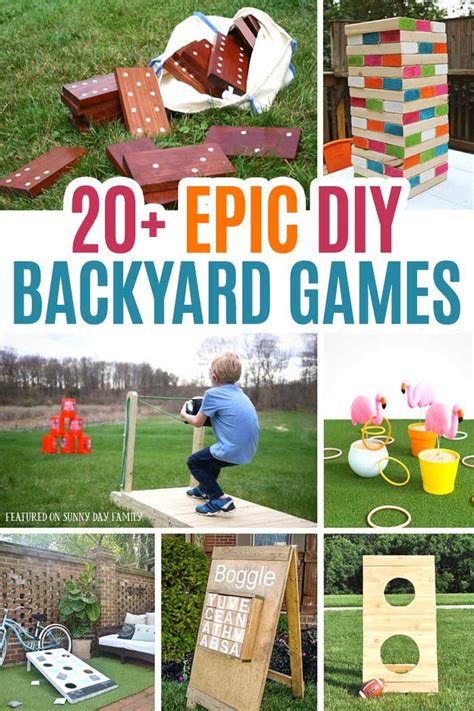 20 Epic Diy Backyard Games For Kids And Families Backyard Games Diy