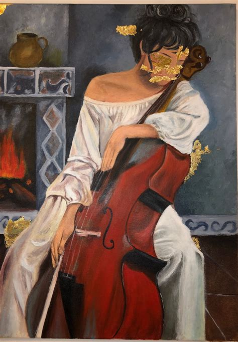 Cello Painting Etsy
