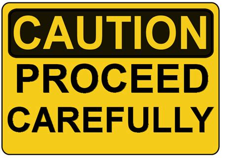 Caution Proceed Carefully Clip Art At Vector Clip Art