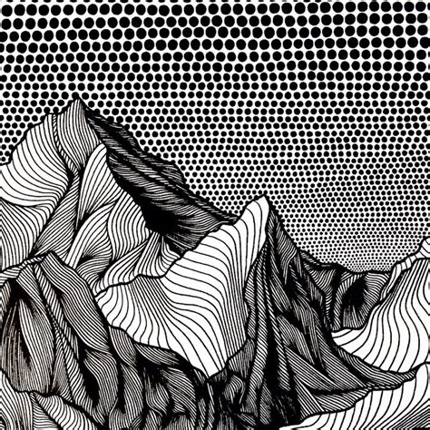Christa Rijneveld Creates Pen-and-Ink Line Drawings of Mountains