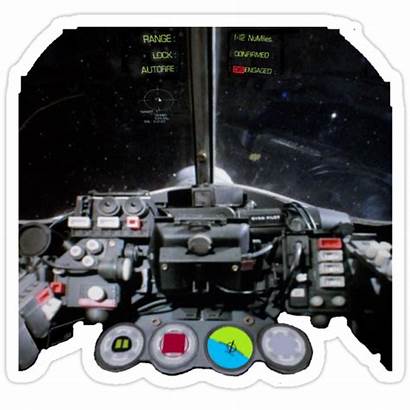Ufo Cockpit Interceptor Redbubble Stickers Portfolio