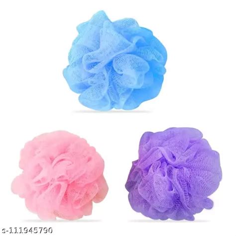Bath Scrub Loofahlufa For Women And Men Assorted Color Pack Of 4