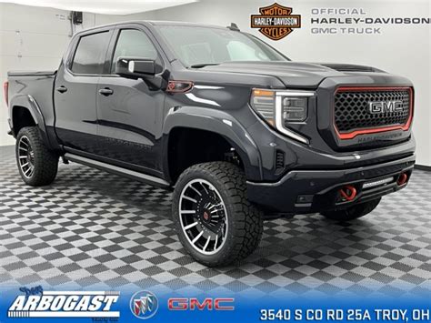 New 2022 Gmc Sierra 1500 At4 Harley Davidson Lifted Truck 4d Crew Cab