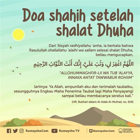 Panduan Sholat Dhuha Lengkap Doa Sholat Duha Dan Artinya Kata Kata