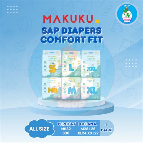 Jual Pack Makuku Sap Diapers Comfort Fit Popok Bayi Tipis Sap