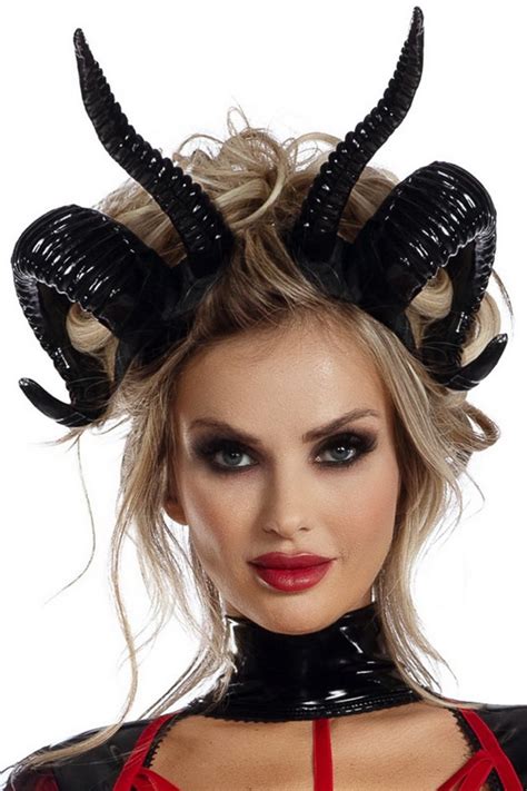 Double Demon Horns Headband Spicy Lingerie