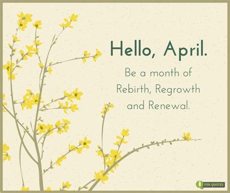 Hello April April Quotes Birthday Month Quotes New