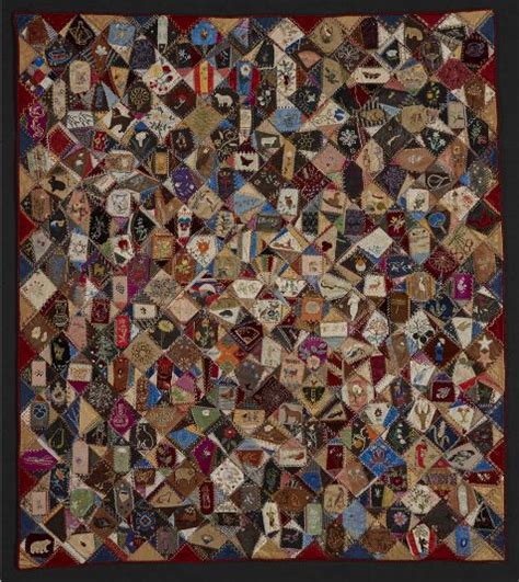 Crazy Quilt Victorene Parsons Mitchell American About 1829 1916