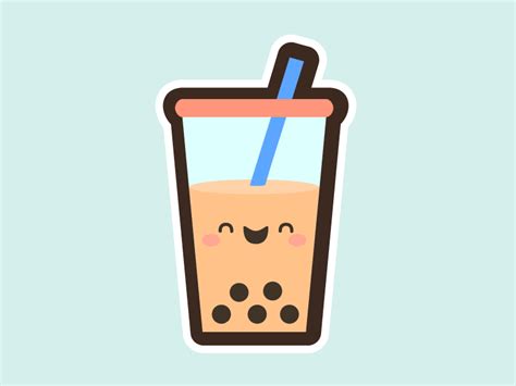 1000 x 1080 jpeg 40 кб. Cute Boba Milk Tea by Gerald Briones on Dribbble