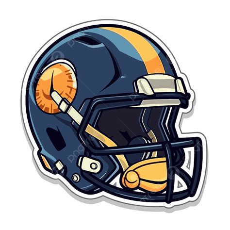 Football Helmet Sticker Vector Football Helmet Football Helmet