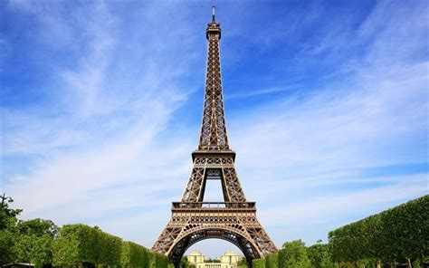 Download Wallpapers Eiffel Tower Paris Summer France For Desktop