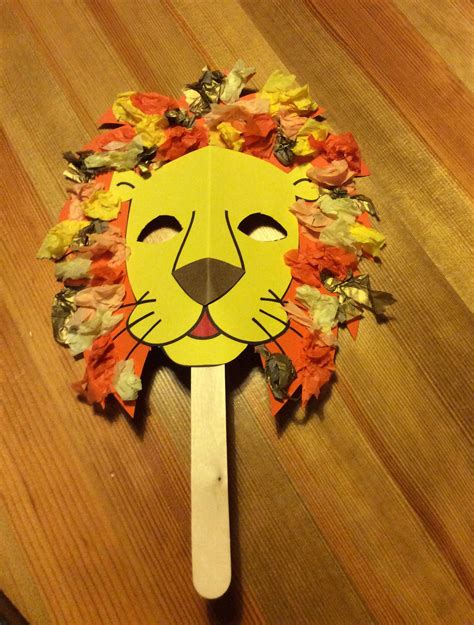 Lion Mask Craft For Daniel In The Lions Den Bible Story Bible Crafts