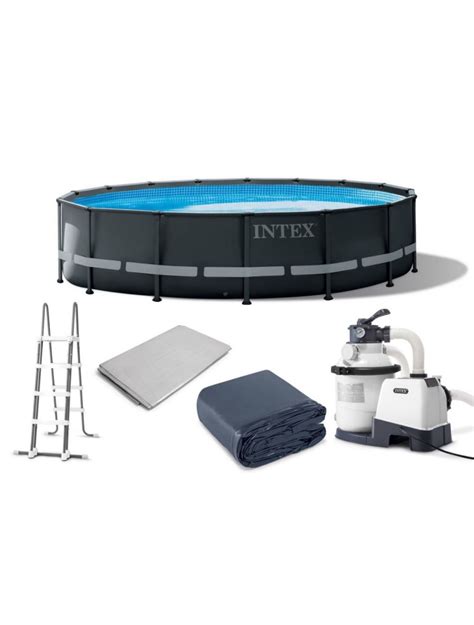 Intex 16ft X 48 Ultra Xtr Frame Pool Set With Filter Pump Round