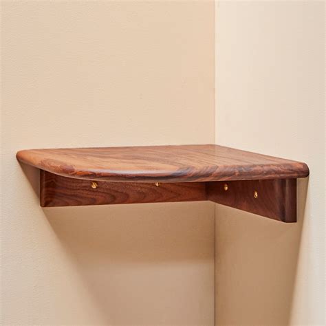 Corner Shelf Maple Wood Tightrope Touch Of Modern