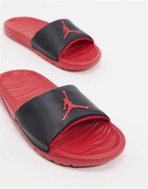 Nike Jordan Break Slides In Red Asos