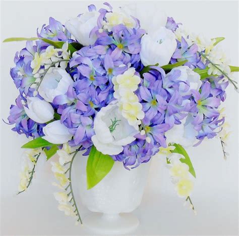 Artificial Flower Arrangement Purplelavender Hyacinth