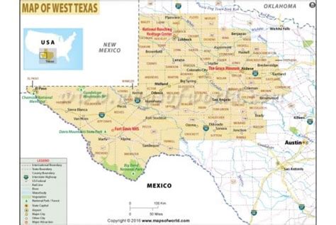 Buy West Texas Map