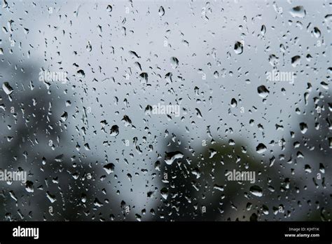 Rain On A Window Stock Photo Alamy