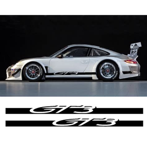 Porsche 911 Gt3 Side Stripes Decals Set