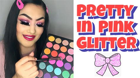 Pink Glitter Cut Crease Tutorial Youtube