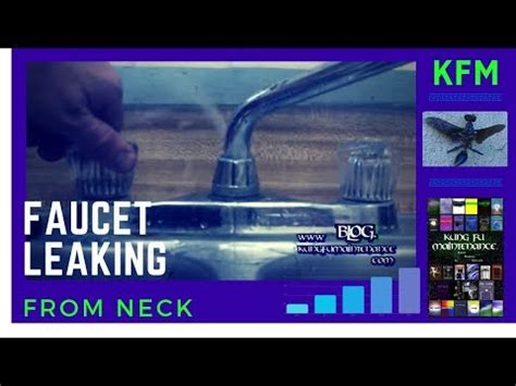 The high arc faucet would leak around water leaked out of the spout nut at the base of the cathedral spout assembly. Kitchen Faucet Leaking Water From The Neck How To Fix ...