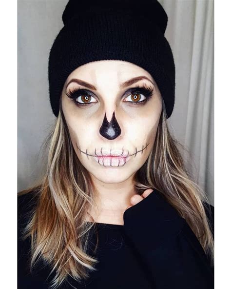 Easy Skull Halloween Makeup Halloween Skull Halloween Make Up