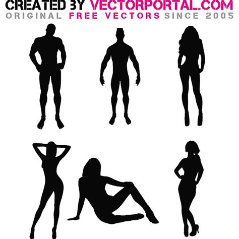 Men And Women Silhouette Ai Royalty Free Stock Svg Vector