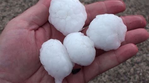 Huge Hailstones Pound Wyoming And Nebraska