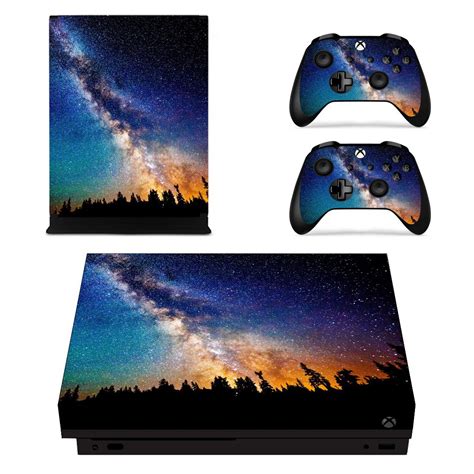Galaxy With Nature View Xbox One X Skin Decal For Console