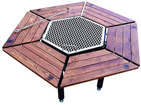 Amazon Com JAG Six Grill Fire Pit Table In Garden Outdoor Fire Pit Grill Diy Fire