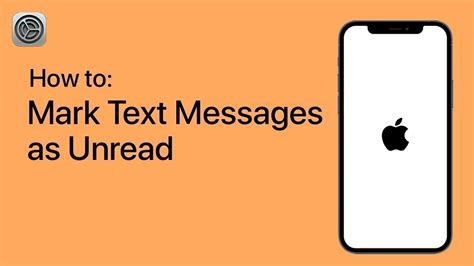 How To Mark Text Messages As Unread On Your Iphone Youtube