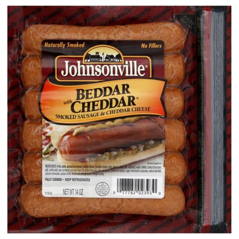Johnsonville Better With Cheddar Sausage Smoked And Cooked 6 Ct