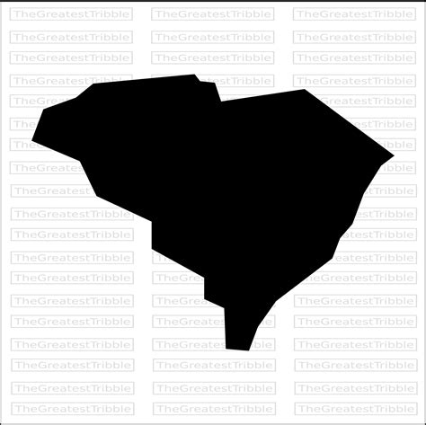 South Carolina State Map Svg Png  Eps Jpeg Vector Graphic Etsy