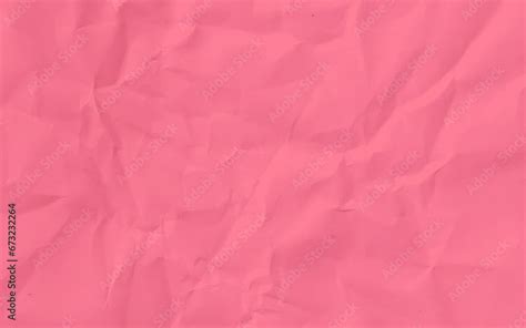 Pink Crinkled Paper Texture Background And Glued Paper Wrinkled Effect