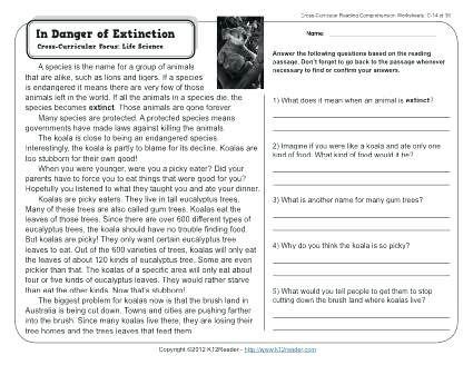 Use our free, printable reading comprehension passage exercises to improve they must be able to get the meaning of the text: Science Reading Comprehension Worksheets Middle School Pdf