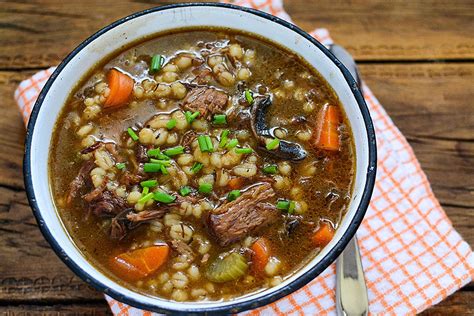 Slow Cooker Beef Barley Stew The Salty Pot