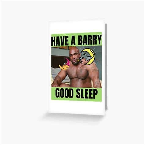Big Dick Black Guy Meme Barry Wood Greeting Card For Sale By Flookav Redbubble