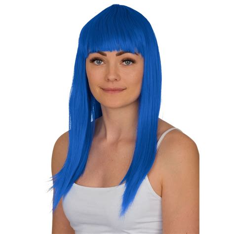 Womens Ladies Long 19 Straight Wig Fancy Dress Cosplay Wigs Pop Party