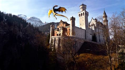 Dragon Castle Wallpaperhd Graphics Wallpapers4k Wallpapersimages