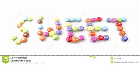 Words In Candy Royalty Free Stock Photos Image 13334738