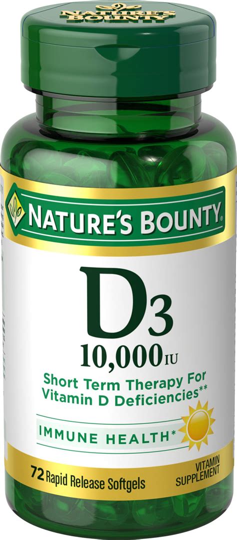 Natures Bounty Natures Bounty® Vitamin D3 250 Mcg 10000 Iu 72