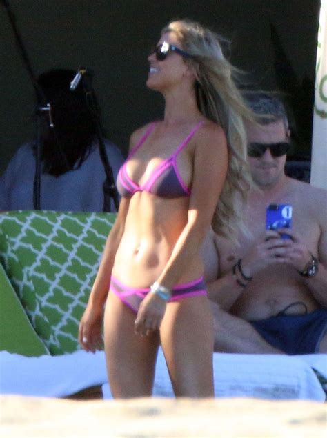 Christina El Moussa In Purple Bikini On The Pool In Cabo San Lucas Gotceleb