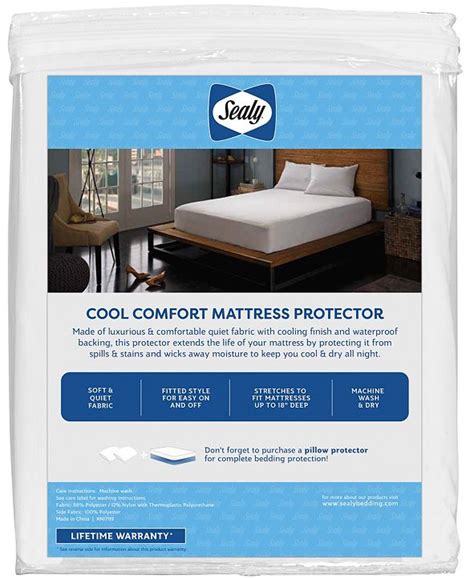 Try one that helps you stay cool, too. Sealy Cool Comfort Fitted Mattress Protector, Twin ...