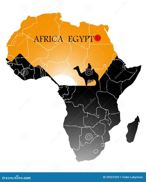 Egypt African Map