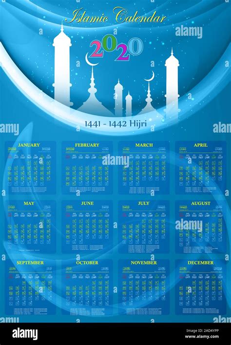 Calendario Mar 2021 Calendario Islámico 1442