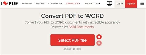 Method To Convert Pdf To Word With Ilovepdf